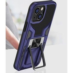 iPhone 13 6.1 Phone Case Kickstand Military Grade Blue